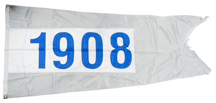 2015 Chicago Cubs”1908” Flag Flown on Wrigley Field Rooftop 